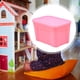 thumbnail image 5 of Caja de almacenamiento de gabinete de cocina en miniatura, modelo de muebles de simulación PLA, escala 1:12 Rosa, 5 of 7