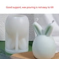 thumbnail image 5 of Rabbit Candle Mold Non-stick Easy to De-mold for Making Candle Plaster Ornaments Cake Fondant Decorations Chocolate, 5 of 8