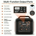 thumbnail image 4 of General  Portable Power Station, 300W 296Wh Power Supply Quick Charge/110V AC Outlets/DC Ports And LED Flashlight. Portable Generator for Outdoor Camping, Traveling, Hunting And Power Outages, 4 of 10