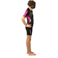 thumbnail image 4 of Med X Shorty 2.5mm Junior wetsuit (Black/Pink, M | age 10/11 | III), 4 of 7