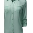 thumbnail image 3 of Women's Lace Embroidered Chiffon Button Down Shirt Blouses, 3 of 3
