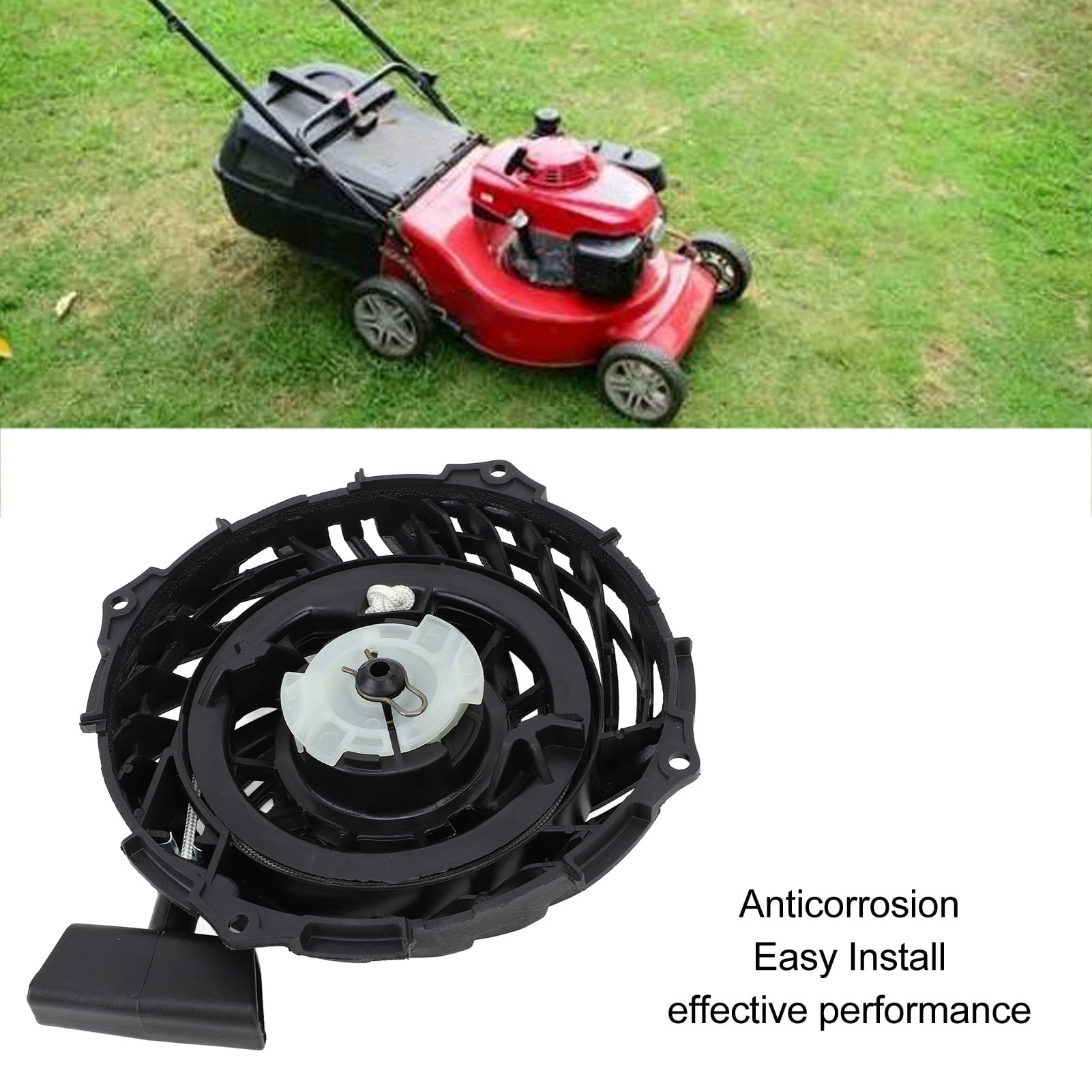 BIMZUC Recoil Pull Starter Replacement Assembly for 591139 593961 590588 Stens 150-012 BS500 Lawn Mower Engine Models, Garden Power Equipment Parts Replacement, Plastic Material, 16.3 oz / 462g