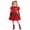 Red - Prom Dress, variant on Descendant4 Halloween Costume Red and Chloe Princess Dress Movie Character Role Play Halloween Cosplay Dress Up Outfits Set for Carnival,Size 140