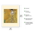 thumbnail image 2 of The Lady in Gold - Portrait of Adele Bloch-Bauer - From an Original Color Painting by Gustav Klimt c.1907 - Fine Art Matte Paper Print (Unframed) 16x20in, 2 of 4