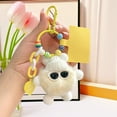 thumbnail image 6 of Hometravel Plush Toy Keychain, Soft Stuffed Animal Figure with Metal Key Ring, Cute Character Accessory for Keys, Backpack, Bag Charm Decoration, 6 of 7