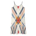 HANSHB Plaid Ribbon 4 Women's Maxi Summer Dress , Loose Suspender Dress