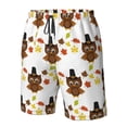 thumbnail image 4 of Pofeuu Colorful maple leaf owl Prin Men's Swim Trunks Quick Dry Bathing Suit Swimming Board Shorts Mesh Lining Beach Swimwear-Small, 4 of 6