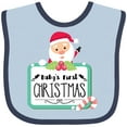thumbnail image 3 of Inktastic Baby's First Christmas Boys or Girls Baby Bib, 3 of 4