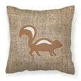 thumbnail image 2 of Carolines Treasures BB1125-BL-OR-PW1818 Skunk Burlap and Orange   Canvas Fabric Decorative Pillow BB1125 18H x18W, 2 of 2