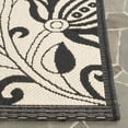 thumbnail image 3 of Safavieh Courtyard Crystal Floral Indoor/Outdoor Runner Rug, Sand/Black, 2'3" x 14', 3 of 9