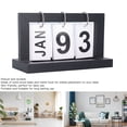 thumbnail image 4 of Vintage Wooden Flip Desk Calendar, Large Display, Simple And Durable, For Office And Home Decor, 4 of 8