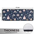 thumbnail image 5 of Kitchen Rugs Sets Of 2,Navy Princess Castle Pattern Anti Fatigue Kitchen Mat Rugs Non Slip Washable,Decorative Kitchen Floor Mats for Kitchen,Sink,Laundry,17"x47"+17"x47", 5 of 5
