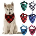 thumbnail image 4 of Generic Christmas Dog Bandana Small-Red Black Dog Scarf Buffalo Plaid Printing Adjustable Bib Handkerchief Accessories for Small Dogs Cats, 4 of 4