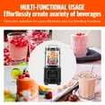 thumbnail image 3 of VEVOR Professional Blender with Shield, Commercial Countertop Blenders, 68 oz Glass Jar Blender Combo, Stainless Steel 9 Speed & 5 Functions Blender, for Shakes, Smoothies, Peree, and Crush Ice, Black, 3 of 9