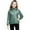 Green, variant on LIJCC Kid Girl's Packable Puffer Jacket Short Down Coat Full-Zip Hooded Quilted Insulated Warm Winter Coat Lightweight Outerwear for Hiking Travel