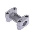 thumbnail image 2 of Adaptador de abrazadera de montaje vertical de manillar Zulema de aleación CNC de plata de 22 mm Universal, 2 of 7