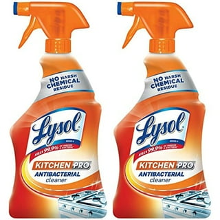 Lysol Pro Kitchen Spray Cleaner and Degreaser, Antibacterial All Purpose  Cleaning Spray for Kitchens, Countertops, Ovens, and Appliances, Citrus