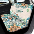 thumbnail image 4 of FOR U DESIGNS Boho Mandala Dragonfly Pattern Car Seat Cover Anti-Slip Front Seats and Rear Bench Seat Easy to Stall Split Bench Rear Seat Universal Fit Seat Covers for Vehicle SUV Truck, 4 of 7