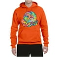 thumbnail image 2 of Wild Bobby Rainbow Painted I've Got The Whole World Dean Russo Design Inspirational/Christian Unisex Hoodie Sweatshirt, Orange, XX-Large, 2 of 6