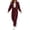 Wine, variant on XUNKUSGA Matching Sets Women Clothing Vintage Corduroy Button Down Cropped Jacket and Elastic Waist Cargo Jogger Pants 2 Piece Sets for Women Fashion Fall Winter Outfits Khaki S