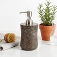 thumbnail image 4 of Creative Home Curvy Collection Polished Finish Charcoal Grey Marble 8 oz Freestanding Soap Dispenser, 4 of 9