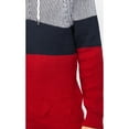 thumbnail image 6 of X RAY JEANS Mens Color Blocked Hooded Sweater, Red, S, 6 of 6
