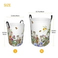 thumbnail image 5 of Fotbe Herbs and Wildflowers Laundry Basket with Handles, Waterproof Large Laundry Hamper, Wash Bag for Corner Dorm, Rolling Laundry Basket with Handles-Small, 5 of 8