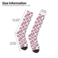 thumbnail image 4 of Fotbe Rose Flowers print Women's Men's Novelty Crew Socks Cotton Socks Knee High Socks for Walking,Running,Nurses,Pregnancy, 4 of 8