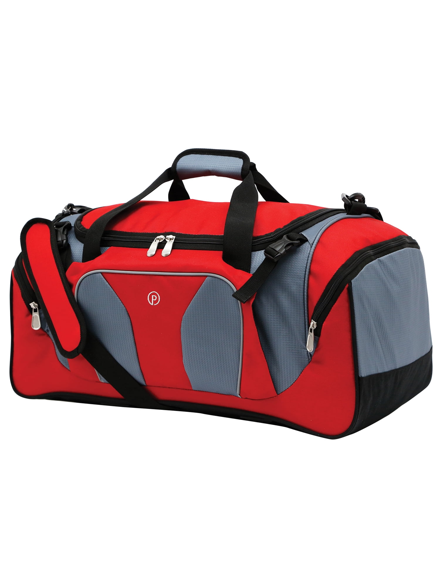 Protege 22" Travel and Sports Duffel Bag with Packing Cube - Red