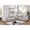 Ivory, variant on Neutral Ivory Color, Rubberwood Legs - 2pc Sofa Set for a Relaxing Living Area