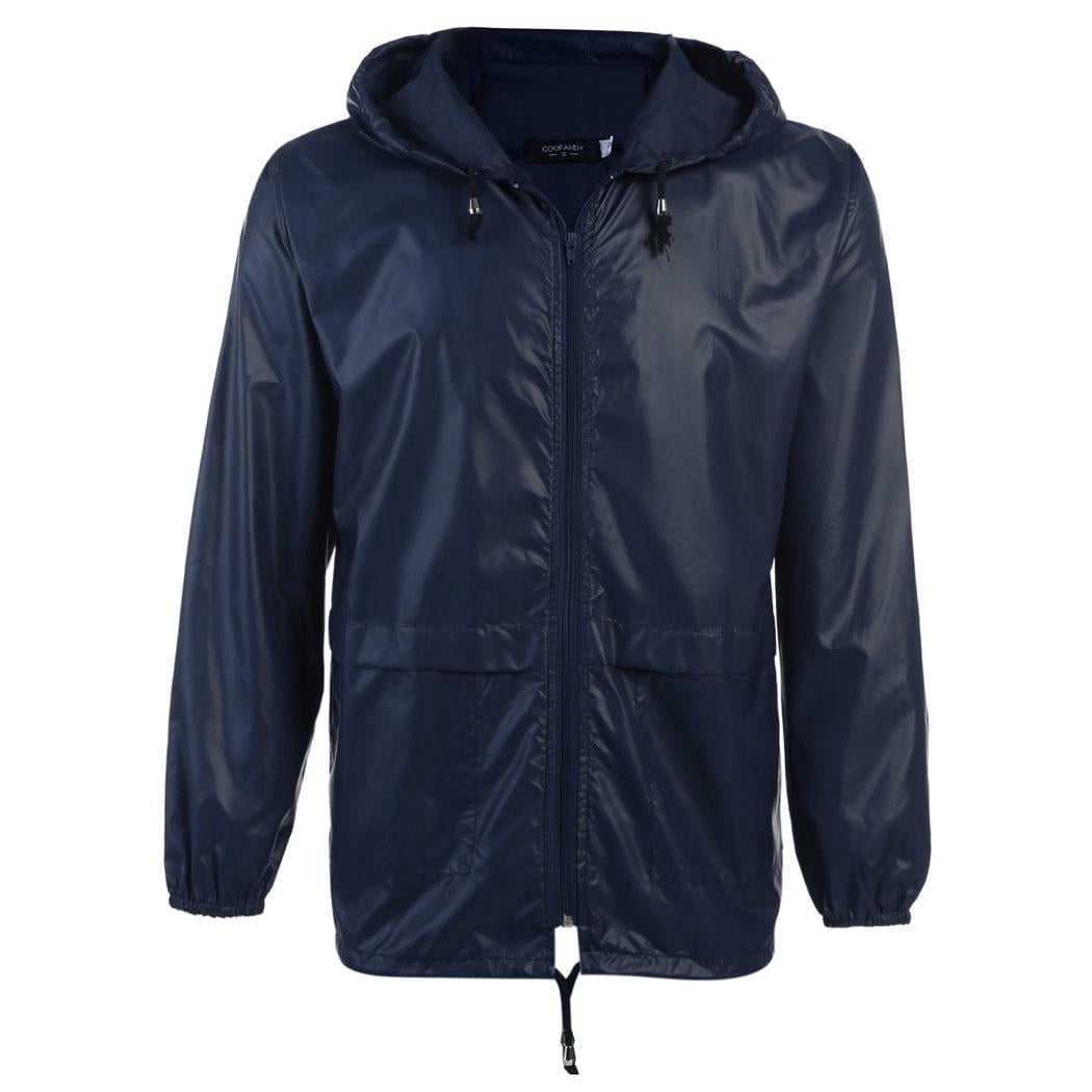 COOFANDY Golf Rain Gear for Men Raincoats Waterproof with Hoodie