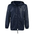 thumbnail image 3 of COOFANDY Mens Lightweight Packable Rain Jacket with Hood Waterproof Trench Raincoats, 3 of 10