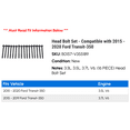 thumbnail image 2 of Head Bolt Set - Compatible with 2015 - 2020 Ford Transit-350 2016 2017 2018 2019, 2 of 2