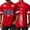 1#Red, variant on USA Shirt Men 4th of July Soccer - 250 Years of Freedom V Neck Soccer Jersey, Moisture Wicking for Summer, 4th of July Hiking, Gym,White M