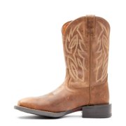 Justin Mens Dusky Canter Cowhide Leather Western Boot Broad Square Toe Brown 11 D(M) US