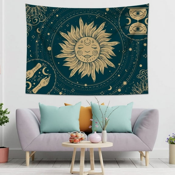 Sun Tapestry Burning Sun Tapestry Psychedelic Tapestry Aesthetic Tapestry Tapestry Home Bedroom Dormitory Wall Hanging