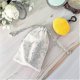 thumbnail image 3 of 2025 20 small cloth bags, cotton bag, linen jewelry bag, cloth bag with drawstring, gift bag 13 x 18 cm, 3 of 3