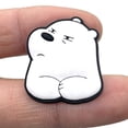 thumbnail image 3 of Set of 10 shoe charms, naked bear design, with detachable holes, cute flowers, PVC buttons, shoe accessories, 3 of 3