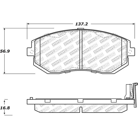 Stop Tech/Power Slot Manufacturer Part #: 305.15390 Brake Pad