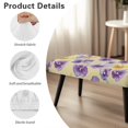 thumbnail image 6 of Jiueut Watercolor Hibiscus Print Dining Bench Cover, Stain Resistant Chair Seat Protector Cover Dustproof Rectangle Bench Cushion Home Decor Accessorie for Dining Room Living Room Kitchen, 6 of 7