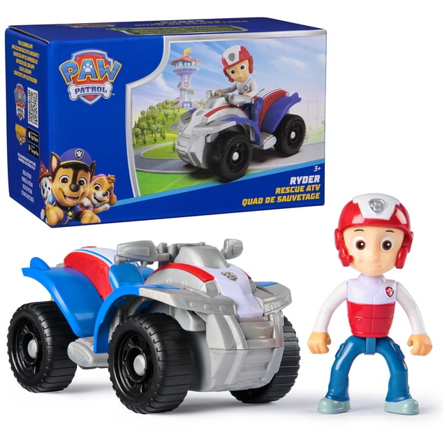 Vehículo de Juguete ATV de Ryder de Paw Patrol con Figura de Acción