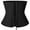 Black-Zipper, variant on Waist Trainer for Women Weight Loss Corset Latex Waist Cincher Fajas Hourglass Body Shaper with Steel Bones