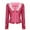 Hot Pink-b, variant on Women's Jackets Puff Long Sleeve Sequin Cropped Blazer Fashion Party Open Front Cardigan Sparkle Lightweight Outwears