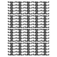 thumbnail image 1 of Anillos de encuadernación con capacidad para 60 hojas de papel, grosor de encuadernación de 11 mm, escritura libre, fácil uso, suministros de oficina, negro transparente, 1 of 5