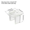thumbnail image 2 of Uxcell LED Mounting Clips Fixing Clamps Holder Fit 8mm Silicone Waterproof LED Strip Lighting Clear 100 Pack, 2 of 5