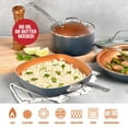 thumbnail image 2 of Gotham Steel 12 inch Square Copper Ceramic Nonstick Dishwasher Oven Safe Fry Pan, 2 of 6