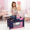 thumbnail image 6 of Bayer Design Dolls: Multi-Bed - Navy, Pink, Fairy, Stars - Playpen For Dolls Up To 18", Built-In Highchair & Mobile, Pillow & Blanket, Kids Toy Age 3+, 6 of 8