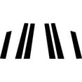 thumbnail image 3 of Rvinyl Pillar Post Window Trim Compatible with Nissan Rogue 2008-2013 - Aluminum (Brushed Black), 3 of 10