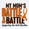 thumbnail image 2 of CafePress - My Battle Too (Mom) Orange Infant Bodysuit - Baby Light Bodysuit, Size Newborn - 24 Months, 2 of 4