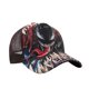 thumbnail image 4 of 1 Uds. Sombrero de red de piloto ajustable con ala curvada, gorra de juego de rol Venom de la Alianza de los Vengadores, sombrero de sol con protección solar de anime de dibujos animados Rojo Verde, 4 of 5